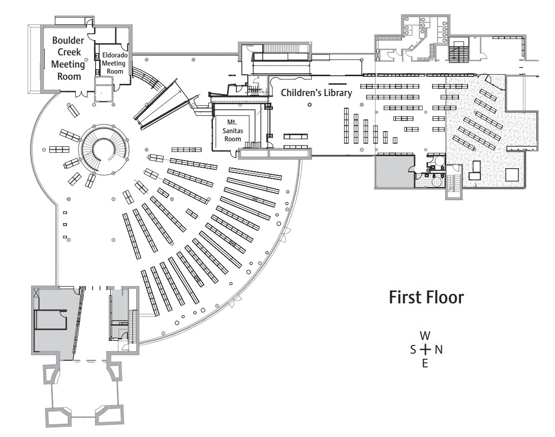 click image to view larger map of the First Floor Main Library